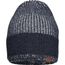 Urban Knitted Hat - Melierte Strickmütze in modischem Ripp-Design (navy/silver) (Art.-Nr. CA948403)