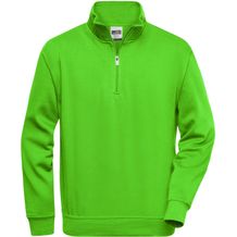 Workwear Half Zip Sweat - Sweatshirt mit Stehkragen und Reißverschluss [Gr. XXL] (lime-green) (Art.-Nr. CA948443)