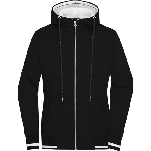 Ladies' Club Sweat Jacket - Sweatjacke mit Reißverschluss und Kapuze [Gr. XL] (Art.-Nr. CA953318) - Hochwertige, weiche Sweat-Qualität...