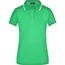 Ladies' Polo Tipping - Hochwertiges Piqué-Polohemd mit Kontraststreifen [Gr. S] (frog/white) (Art.-Nr. CA954012)
