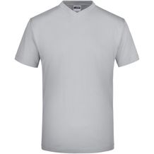 V-T Medium - Komfort-V-Neck-T aus Single Jersey [Gr. L] (light-grey) (Art.-Nr. CA957241)