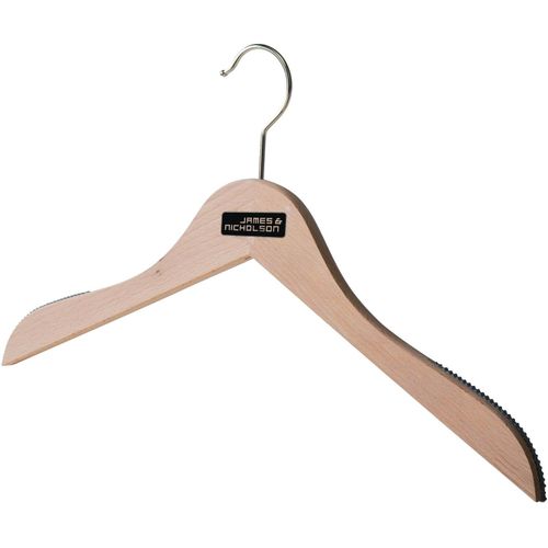 Clothes hanger small - Hochwertiger Holz-Kleiderbügel mit rutschfester Gummierung (Art.-Nr. CA958066) - Hochwertiger Holz-Kleiderbügel mi...