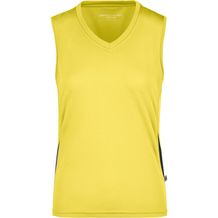 Ladies' Running Tank - Funktionelles Lauftop [Gr. M] (yellow/black) (Art.-Nr. CA959496)