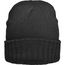 Melange Hat Basic - Elegante Strickmütze mit Krempe (black) (Art.-Nr. CA965097)
