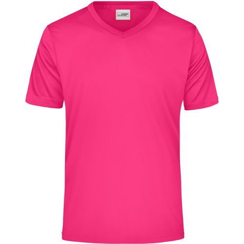 Men's Active-V - Funktions T-Shirt für Freizeit und Sport [Gr. M] (Art.-Nr. CA971828) - Feiner Single Jersey
V-Ausschnitt,...