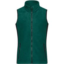 Ladies' Workwear Fleece Vest - Strapazierfähige Fleeceweste im Materialmix [Gr. XL] (dark-green/black) (Art.-Nr. CA974934)