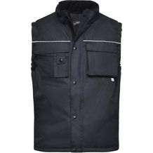 Workwear Vest - Robuste, wattierte Weste [Gr. L] (black) (Art.-Nr. CA976004)