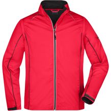 Men's Zip-Off Softshell Jacket - 2 in 1 Jacke mit abzippbaren Ärmeln [Gr. XL] (red/black) (Art.-Nr. CA977308)