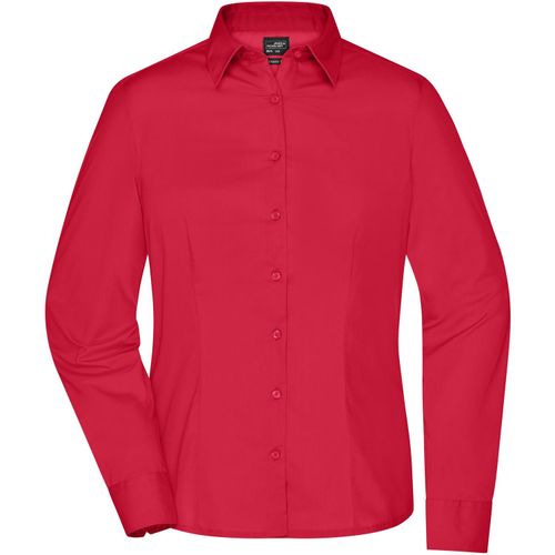 Ladies' Business Shirt Long-Sleeved - Klassisches Shirt aus strapazierfähigem Mischgewebe [Gr. XXL] (Art.-Nr. CA979478) - Pflegeleichte Popeline-Qualität mi...
