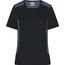 Ladies' Workwear T-Shirt - Strapazierfähiges und pflegeleichtes T-Shirt mit Kontrasteinsätzen [Gr. XS] (black/carbon) (Art.-Nr. CA980457)