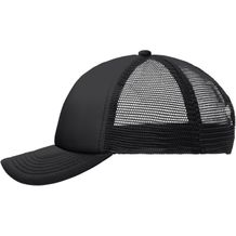 5 Panel Polyester Mesh Cap for Kids - Trendiges 5 Panel Mesh Cap in zahlreichen Farbvarianten (black/black) (Art.-Nr. CA981620)