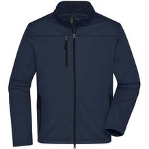 Men's Softshell Jacket - Klassische Softshelljacke im sportlichen Design aus recyceltem Polyester [Gr. M] (navy) (Art.-Nr. CA989970)