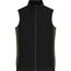 Ladies' Padded Hybrid Vest - Wattierte Weste mit Stehkragen im attraktiven Materialmix [Gr. XS] (black/olive-melange) (Art.-Nr. CA991286)