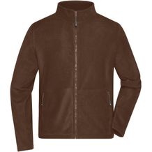 Men's Fleece Jacket - Fleece Jacke mit Stehkragen im klassischen Design [Gr. M] (Brown) (Art.-Nr. CA992268)