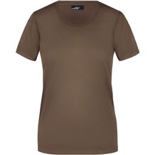 Ladies' Basic-T - Leicht tailliertes T-Shirt aus Single-Jersey [Gr. L] (Brown) (Art.-Nr. CA993367)