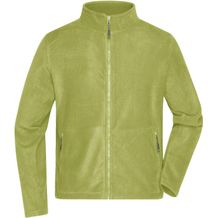 Men's Fleece Jacket - Fleecejacke mit Stehkragen im klassischen Design [Gr. L] (lime-green) (Art.-Nr. CA993902)