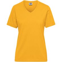 Ladies' BIO Workwear T-Shirt - Strapazierfähiges und pflegeleichtes T-Shirt [Gr. M] (gold-yellow) (Art.-Nr. CA994384)