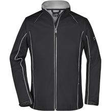 Ladies' Zip-Off Softshell Jacket - 2 in 1 Jacke mit abzippbaren Ärmeln [Gr. L] (black/silver) (Art.-Nr. CA995689)