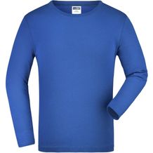 Junior Shirt Long-Sleeved Medium - Langarm T-Shirt aus Single-Jersey [Gr. XS] (royal) (Art.-Nr. CA996474)