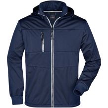 Men's Maritime Jacket - Junge Softshell Jacke mit modischen Details [Gr. XL] (navy/navy/white) (Art.-Nr. CA997192)