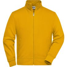 Workwear Sweat Jacket - Sweat-Jacke mit Stehkragen und Reißverschluss [Gr. 6XL] (gold-yellow) (Art.-Nr. CA997637)