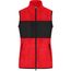 Ladies' Fleece Vest - Fleeceweste im Materialmix [Gr. S] (red/black) (Art.-Nr. CA999229)