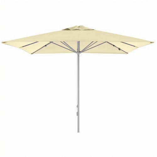 doppler Sonnenschirm Alu Basic 300 x 300 cm, mit Windventil, ohne Volant (Art.-Nr. CA075224) - Aluminium-Seilzug-Schirm mit Polyesterbe...