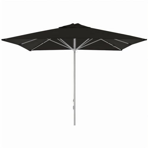 doppler Sonnenschirm Alu Basic 300 x 300 cm, mit Windventil, ohne Volant (Art.-Nr. CA374257) - Aluminium-Seilzug-Schirm mit Polyesterbe...