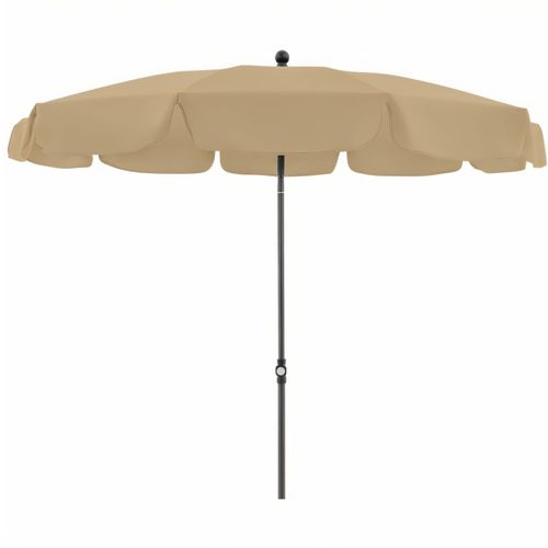 doppler Sonnenschirm Waterproof 200 cm/10-tlg, mit Volant (Art.-Nr. CA861093) - Standardschirm in praktischer, runder...