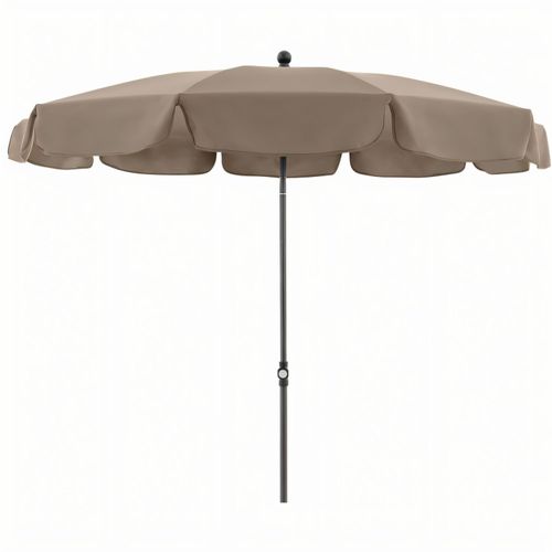 doppler Sonnenschirm Waterproof 200 cm/10-tlg, mit Volant (Art.-Nr. CA944648) - Standardschirm in praktischer, runder...