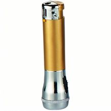 TOM® Elektronik-Feuerzeug QM-606, nachfüllbar (metallic gold) (Art.-Nr. CA031281)
