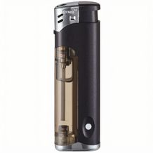 TOM® Elektronik-Feuerzeug EB-17 LED, nachfüllbar (Metallic schwarz) (Art.-Nr. CA386924)
