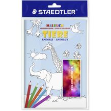 STAEDTLER Malbuch-Set DIN A5 "Tiere" (weiß) (Art.-Nr. CA423454)