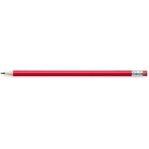 STAEDTLER Bleistift rund mit Radiertip (rot, Pantone 186) (Art.-Nr. CA638948)