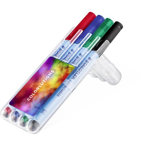 STAEDTLER Lumocolor correctable, Box mit 4 Stiften (Art.-Nr. CA642264) - Universalstift für Schreibfolien un...
