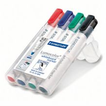 STAEDTLER Lumocolor whiteboard marker, Box mit 4 Markern (transparent) (Art.-Nr. CA659652)