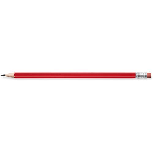 STAEDTLER Bleistift hexagonal mit Radiertip (Art.-Nr. CA743784) - Bleistift aus zertifiziertem Holz,...