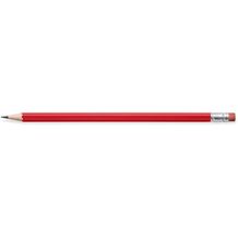 STAEDTLER Bleistift hexagonal mit Radiertip (rot, Pantone 186) (Art.-Nr. CA743784)