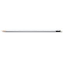 STAEDTLER Bleistift rund mit Radiertip (silber) (Art.-Nr. CA948883)
