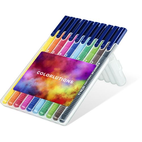 STAEDTLER triplus color, Box mit 10 Stiften (Art.-Nr. CA992958) - Fasermaler mit stabiler, eindrucksichere...