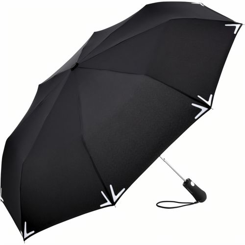 AC-Mini-Taschenschirm Safebrella® LED (Art.-Nr. CA342661) - Raffinierter Automatik-Taschenschirm /...