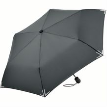 Mini-Taschenschirm Safebrella® LED-Lampe (Grau) (Art.-Nr. CA529207)