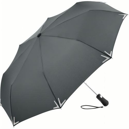 AC-Mini-Taschenschirm Safebrella® LED (Art.-Nr. CA741686) - Raffinierter Automatik-Taschenschirm /...