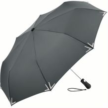 AC-Mini-Taschenschirm Safebrella® LED (Grau) (Art.-Nr. CA741686)