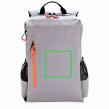 Lima 15.6" RFID & USB Laptop-Rucksack. PVC-frei (grau. orange) (Art.-Nr. CA021784)