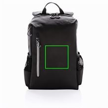 Lima 15,6" RFID & USB Laptop-Rucksack, PVC-frei (schwarz, grau) (Art.-Nr. CA022081)