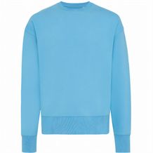 Iqoniq Kruger Relax-Rundhals-Sweater aus recycelt. Baumwolle (tranquil blue) (Art.-Nr. CA100535)