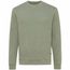 Iqoniq Denali ungefärbt. Rundhals-Sweater aus recycelter BW (heather green) (Art.-Nr. CA103697)