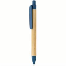 Kugelschreiber aus recyceltem Papier (blau) (Art.-Nr. CA109332)