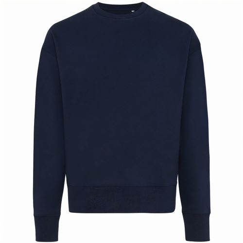 Iqoniq Kruger Relax-Rundhals-Sweater aus recycelt. Baumwolle (Art.-Nr. CA110136) - Unisex-Pullover mit Rundhalsausschnitt...